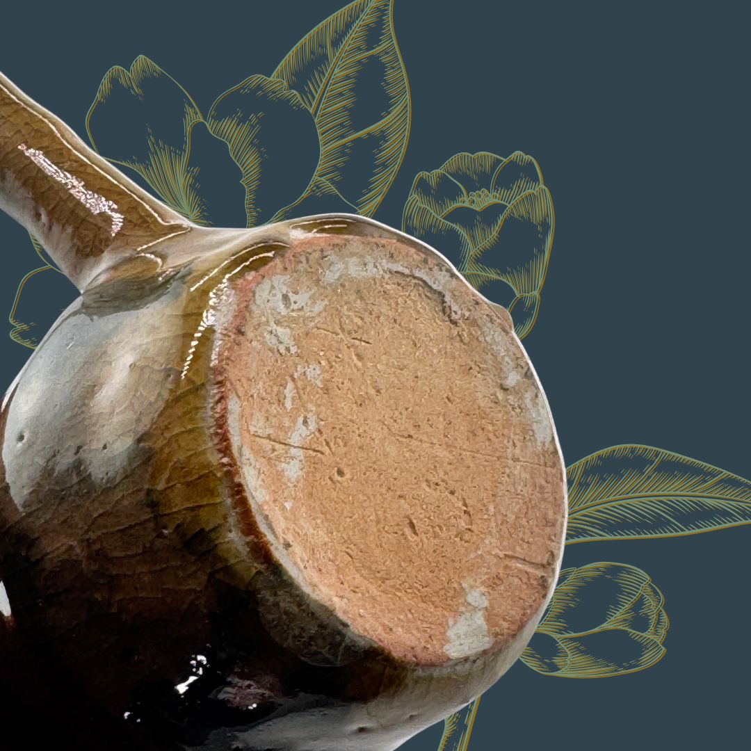 Handgefertigte Noyaki-Kyusu – rustikale japanische Teekanne | Unikat