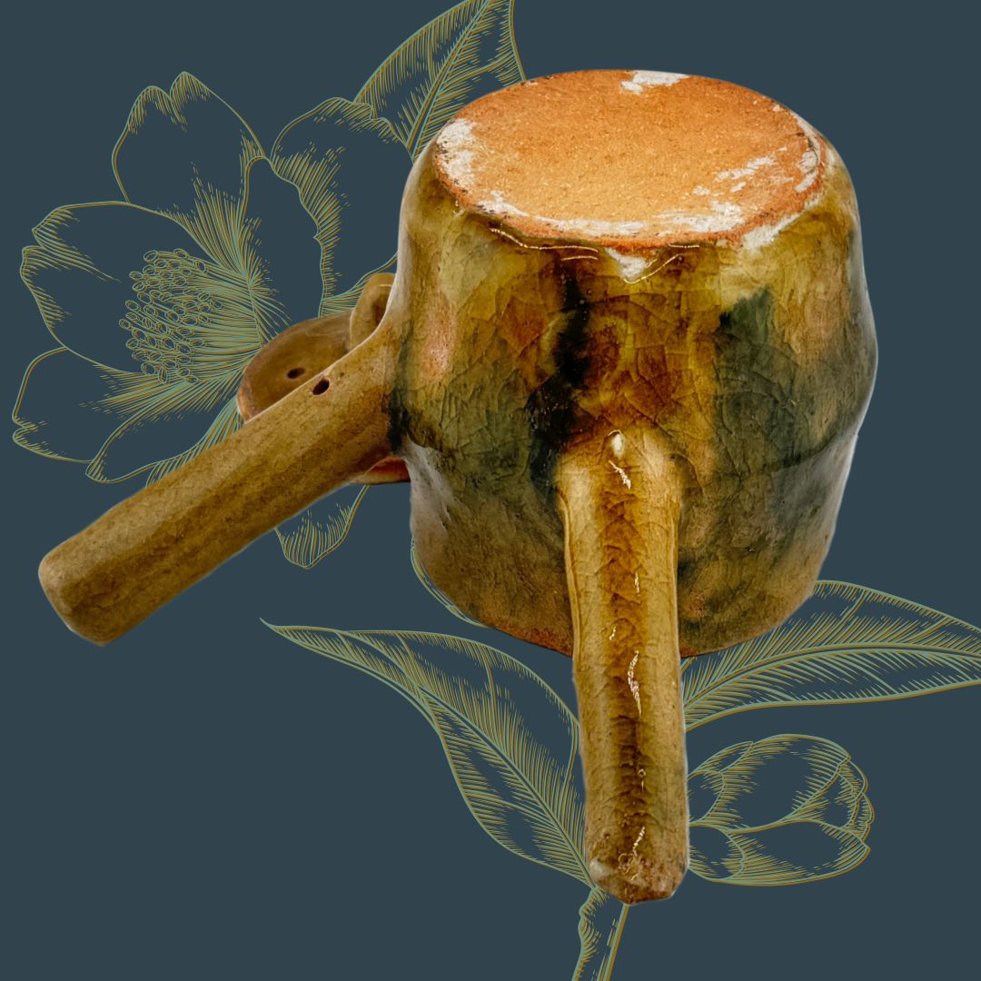 Handgefertigte Noyaki-Kyusu – rustikale japanische Teekanne | Unikat