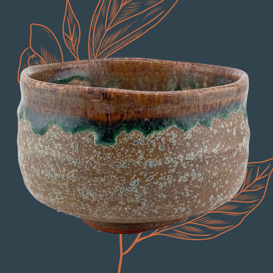 Matcha-Schale Chawan – Shigaraki-Stil, Holzbrand-Optik