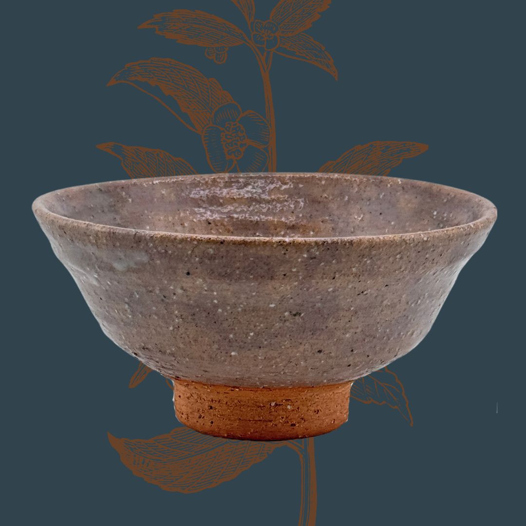 Matcha-Schale Chawan – Ido-gata, Holzbrand, signiert, handgedreht