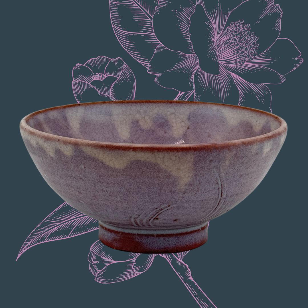 Japanische Mino Keramikschale – Handgefertigtes Unikat aus Keramik