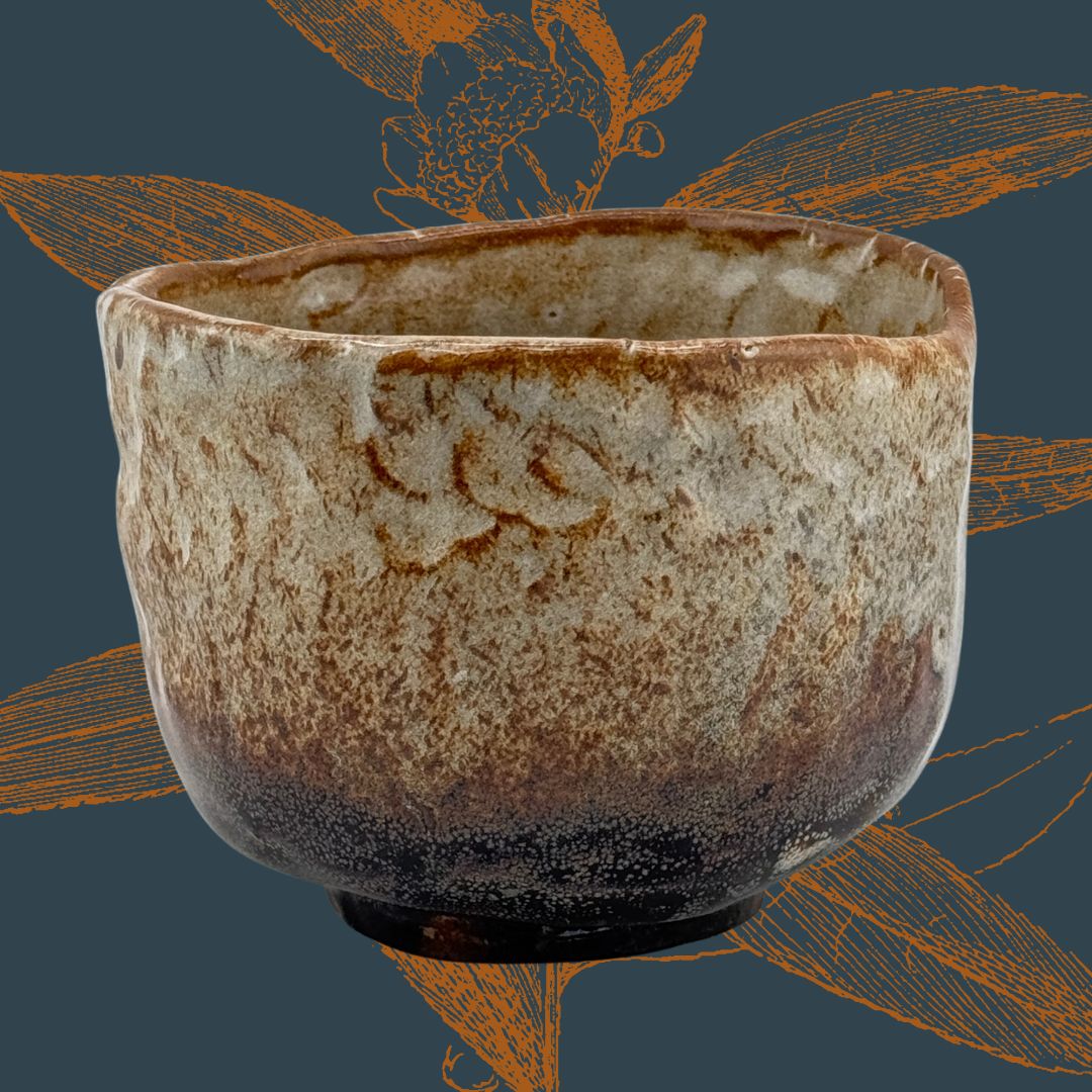 Matcha Schale Chawan – Hagi-Stil, handgemacht, signiert
