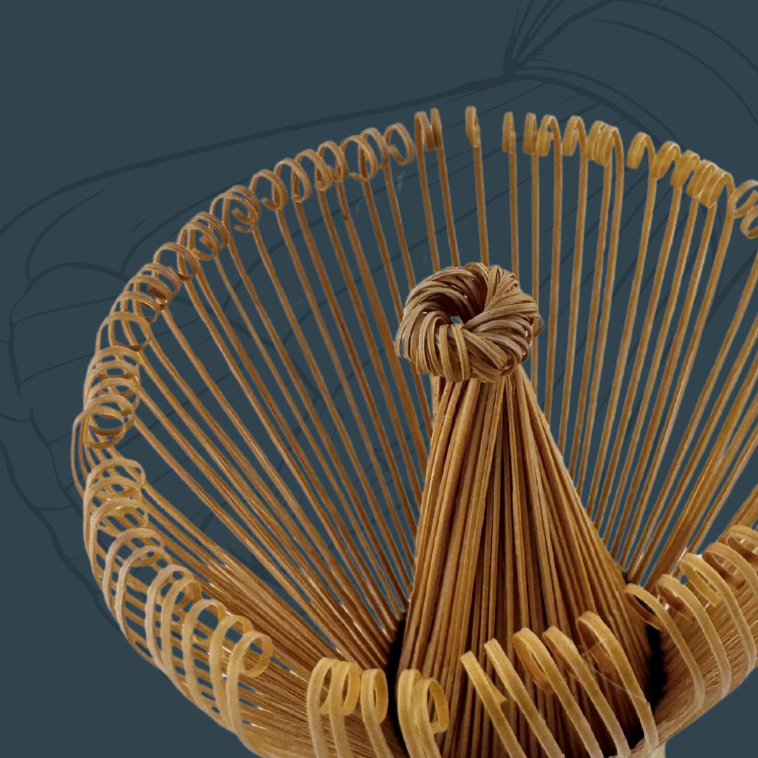 Matcha-Besen aus Bambus – Chasen (100 Borsten)