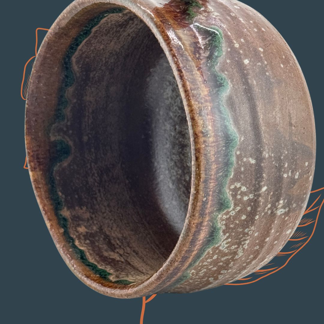 Matcha-Schale Chawan – Shigaraki-Stil, Holzbrand-Optik