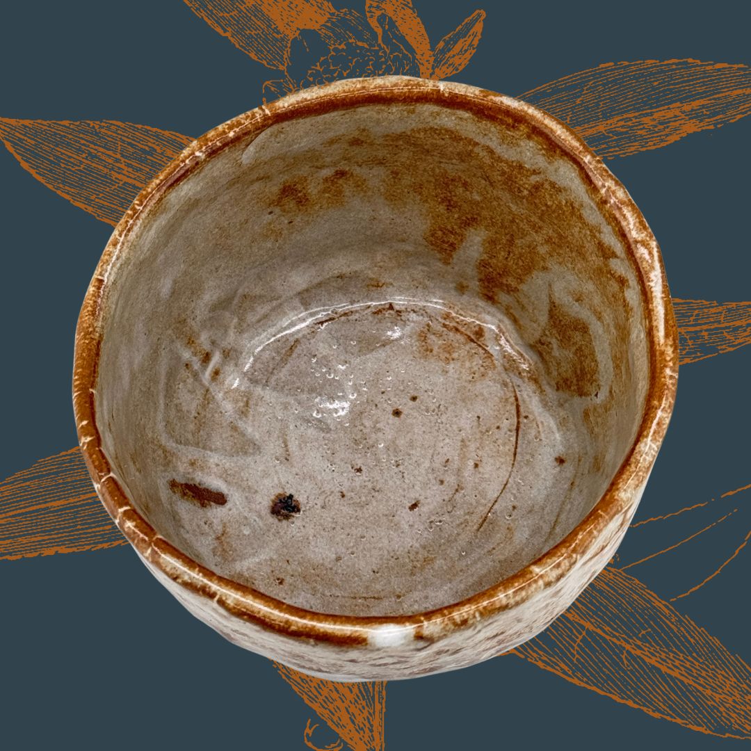 Matcha Schale Chawan – Hagi-Stil, handgemacht, signiert