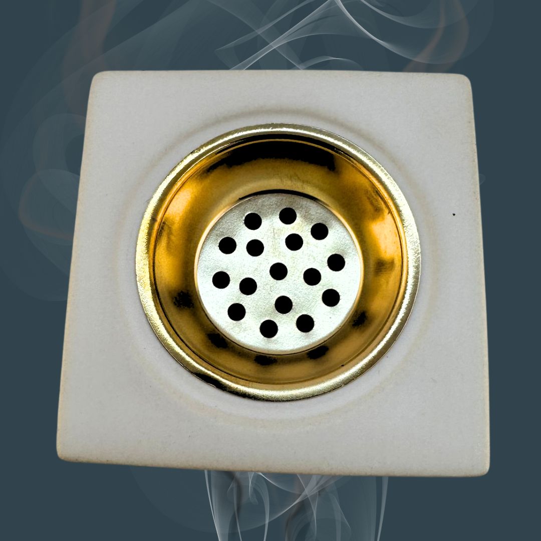 Weihrauchbrenner Räucherstövchen aus Keramik mit Metalleinsatz