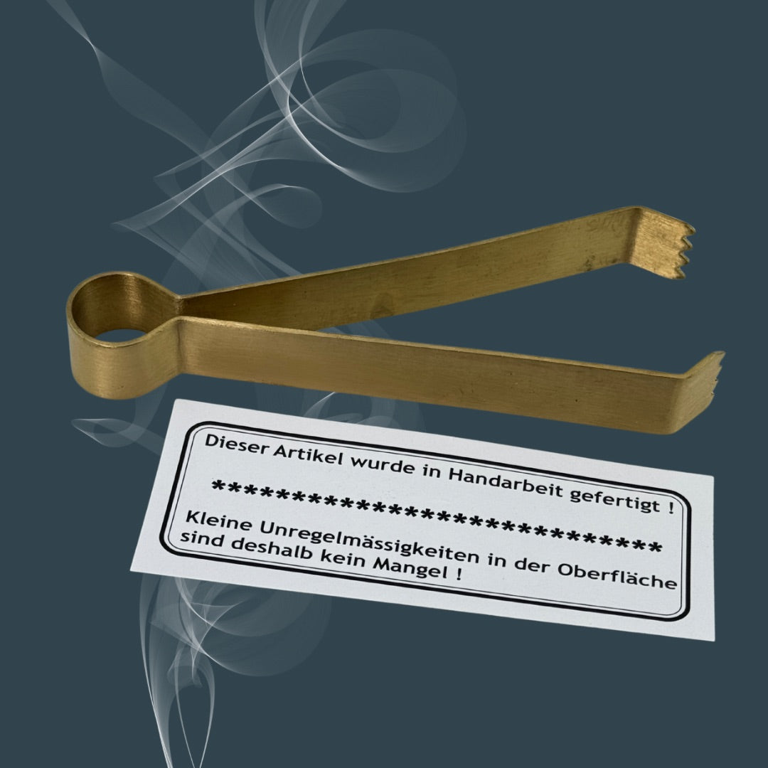 Räucherzange aus Messing – Handgefertigte Zange für Kohle & Harze
