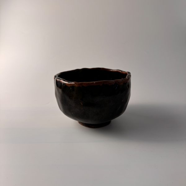 Schwarze Teetasse für Matcha