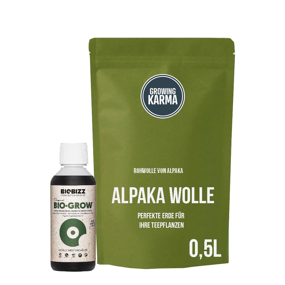Bundle aus Biobizz-grow-Alpakawolle