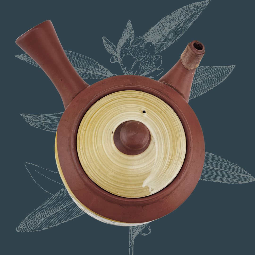 Japanische Kyusu – Seitengriffkanne aus Tokoname-Ton