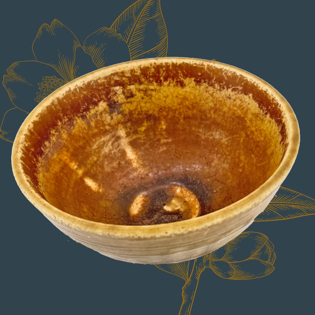 Chawan in Ki-Seto-Tradition (黄瀬戸茶碗)