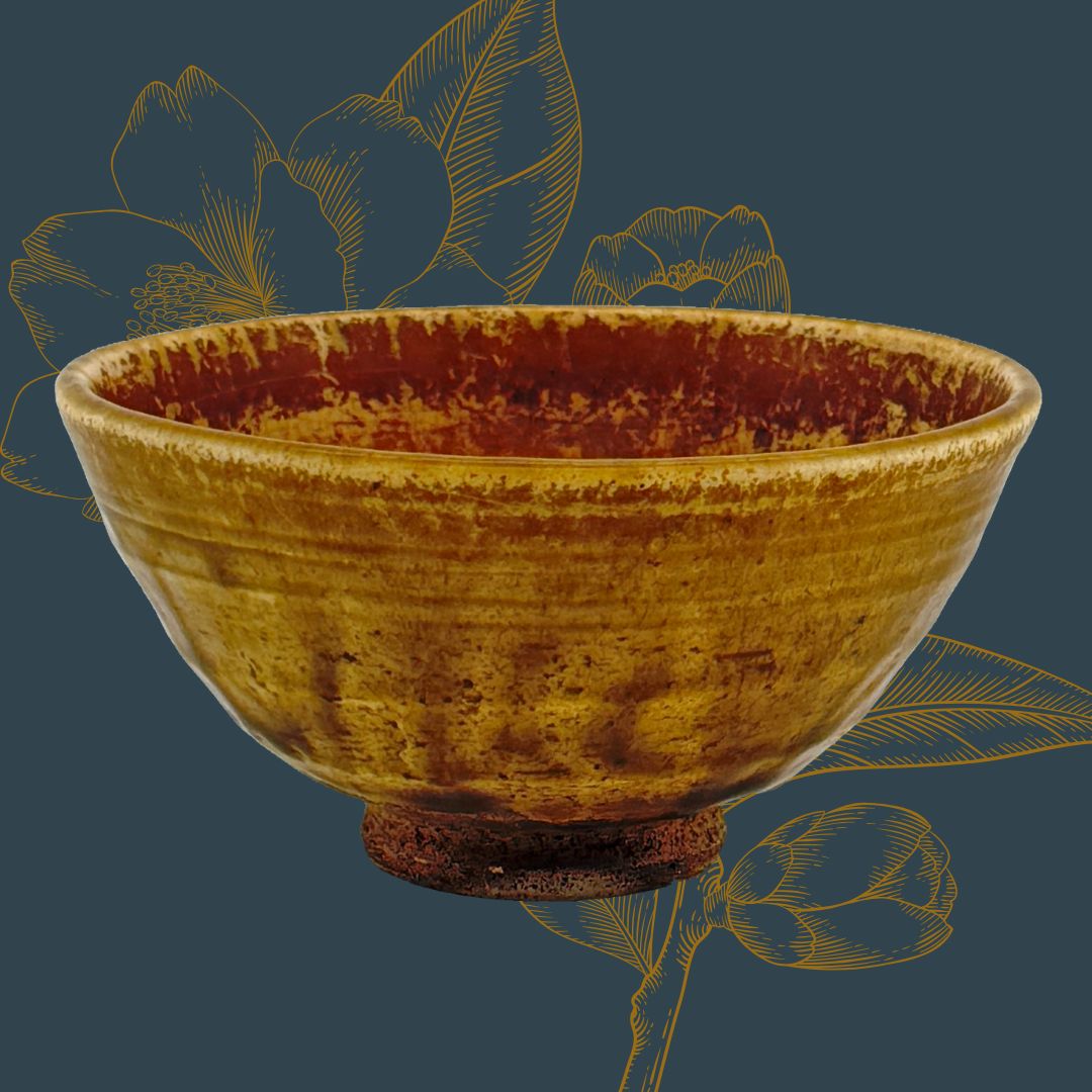 Chawan in Ki-Seto-Tradition (黄瀬戸茶碗)