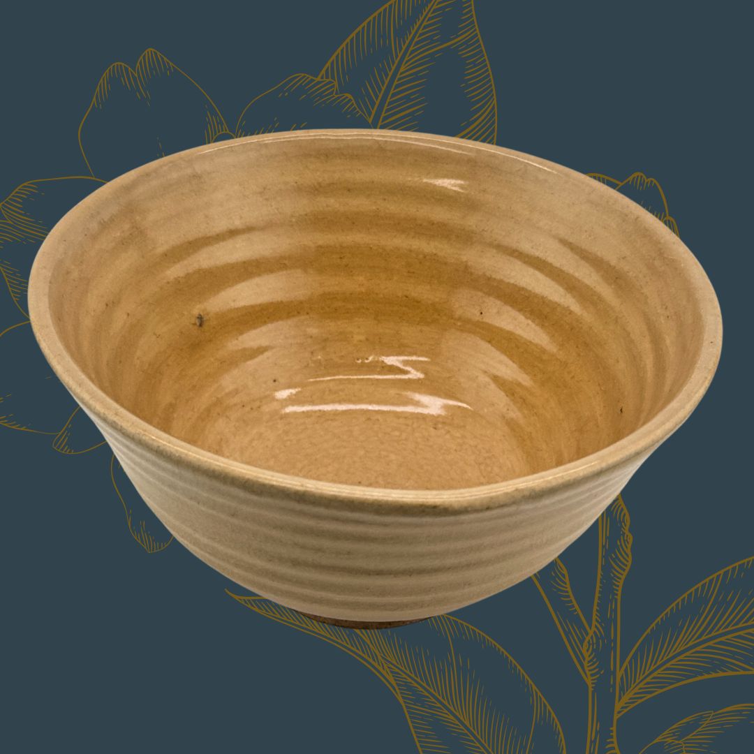 Japanische Matcha Schale Han-nari (半なり) – Warme Mino-yaki Keramik aus Gifu