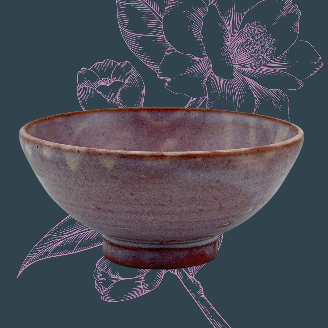 Japanische Mino Keramikschale – Handgefertigtes Unikat aus Keramik