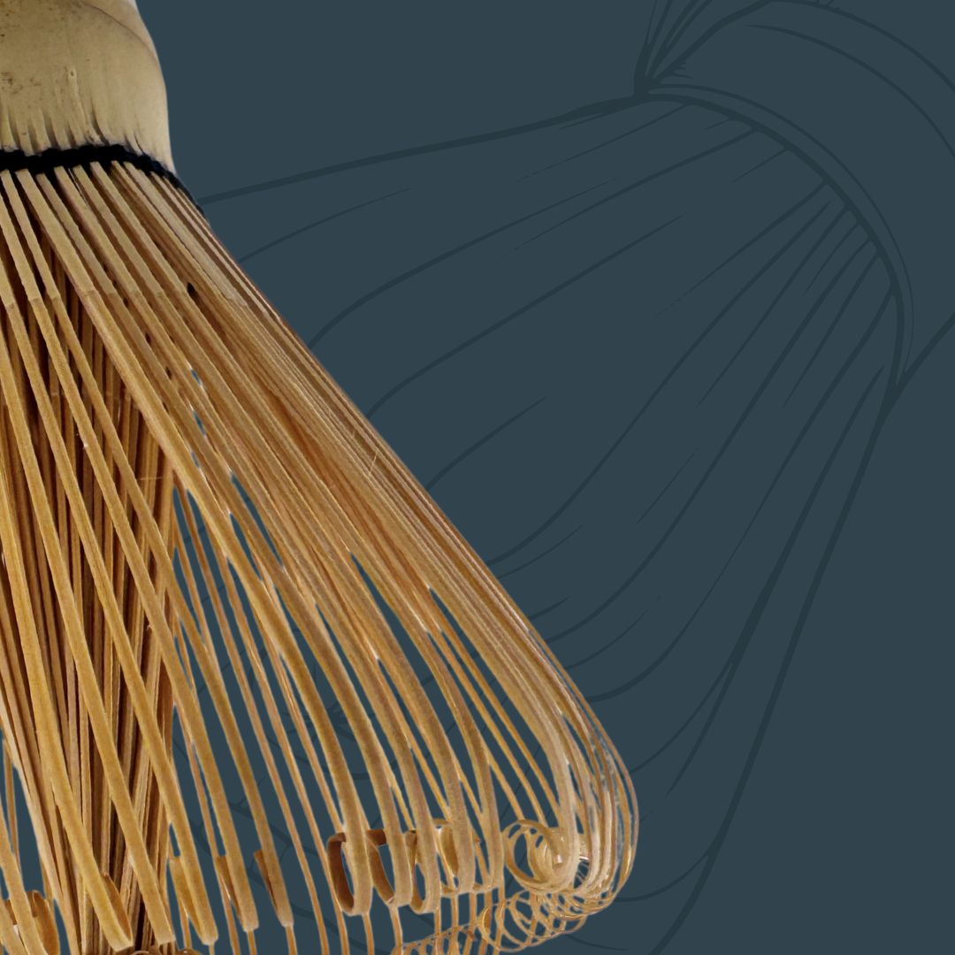 Matcha-Besen aus Bambus – Chasen (100 Borsten)