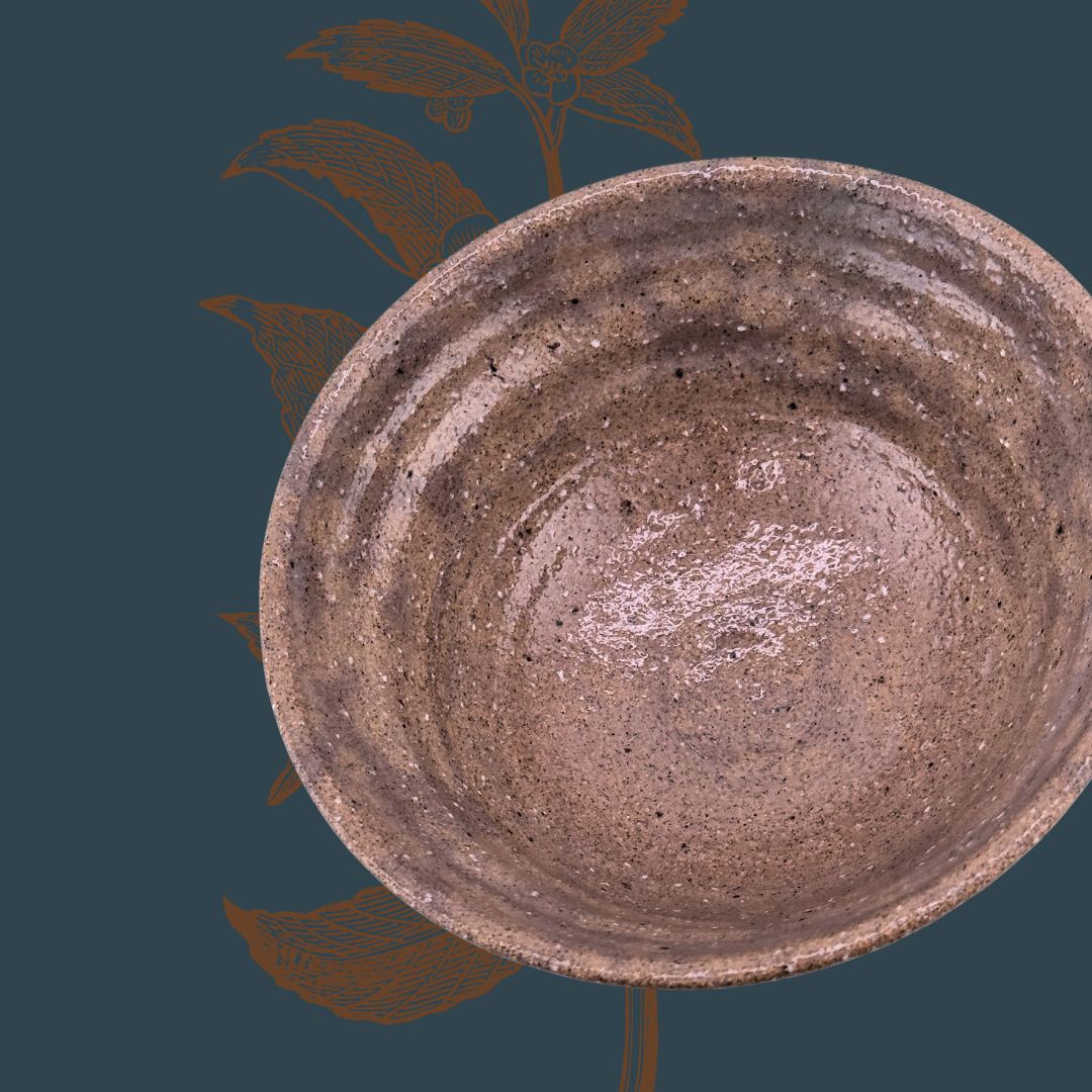 Matcha-Schale Chawan –  Ido-gata, Holzbrand, signiert, handgedreht