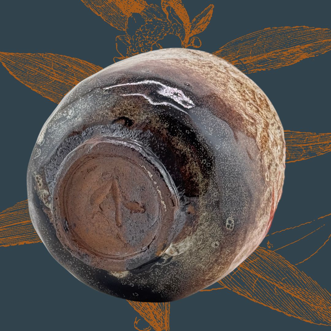 Matcha Schale Chawan – Hagi-Stil, handgemacht, signiert