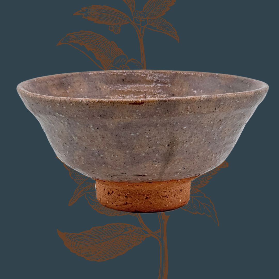 Matcha-Schale Chawan –  Ido-gata, Holzbrand, signiert, handgedreht
