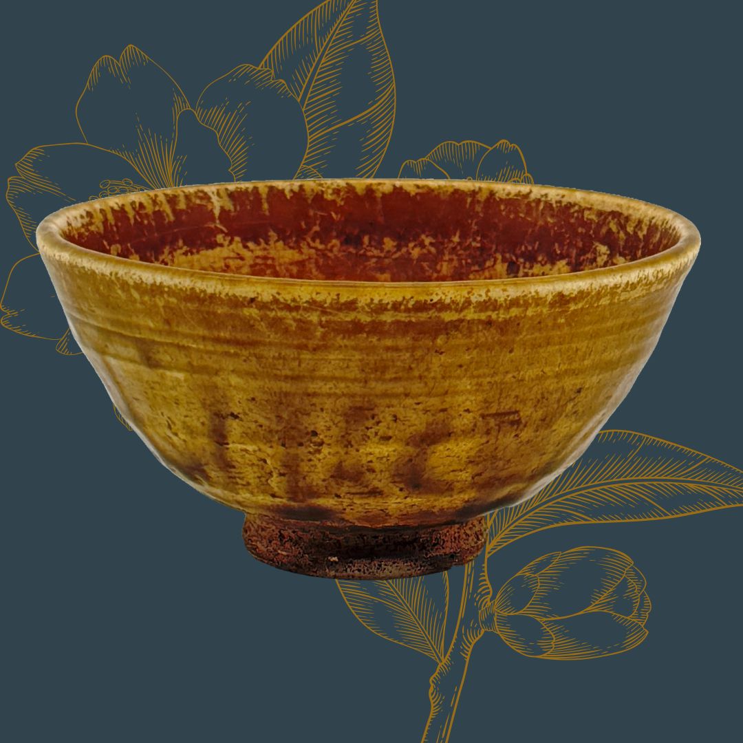 Chawan in Ki-Seto-Tradition (黄瀬戸茶碗)