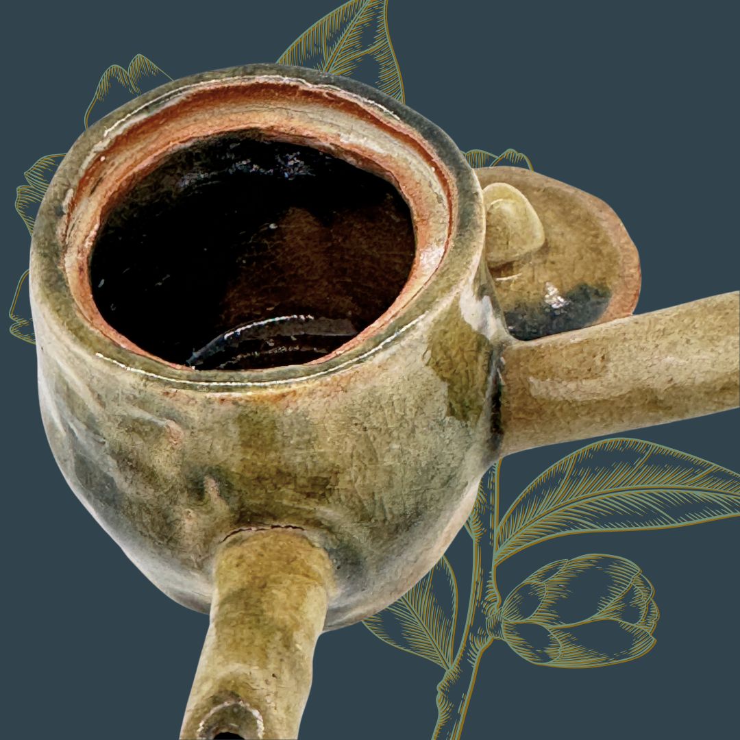 Handgefertigte Noyaki-Kyusu – rustikale japanische Teekanne | Unikat