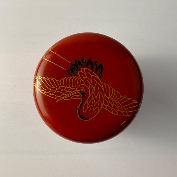 Natsume Matcha Dose mit Kranichmotiv