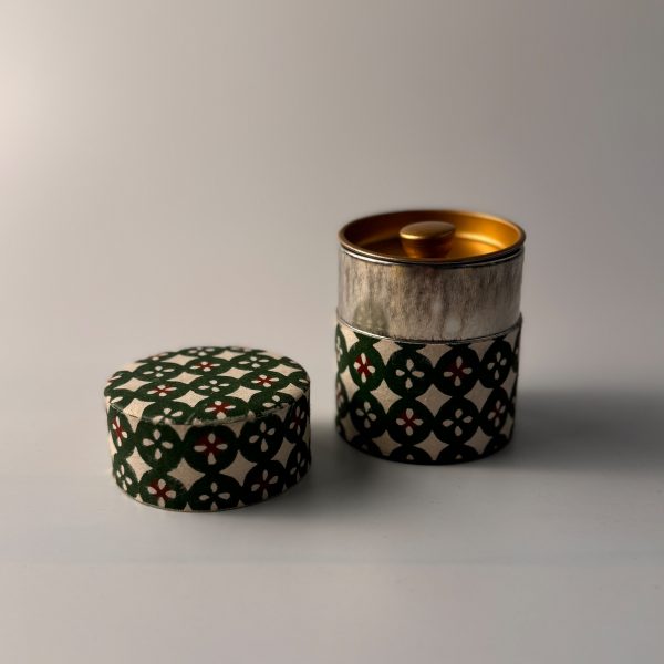 Natsume - Japanischer Tee Dose Washi Grün