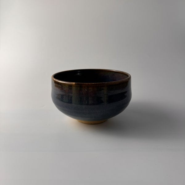 Orig. Japanische Matcha Teeschale - Han tsutsu-gata burning sky