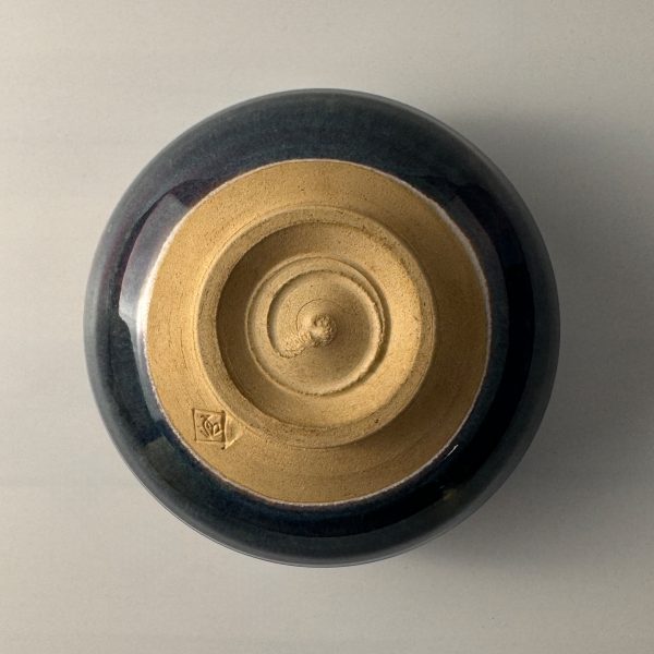 Orig. Japanische Matcha Teeschale - Han tsutsu-gata burning sky