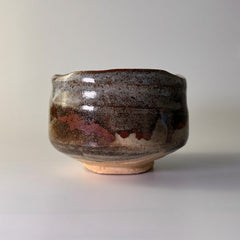 Japanische Matcha Teeschale – Han tsutsu-gata „Earth“ (1910) – Ansicht 1