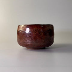 Matcha Schale „Rostasche“ – Han tsutsu-gata Chawan aus Japan – Ansicht 1