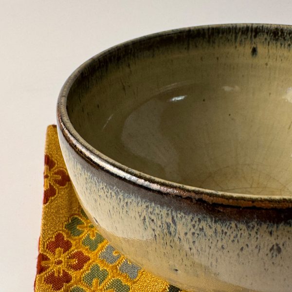 Japanische Matcha Teeschale - Wan-nari - Perlmutt